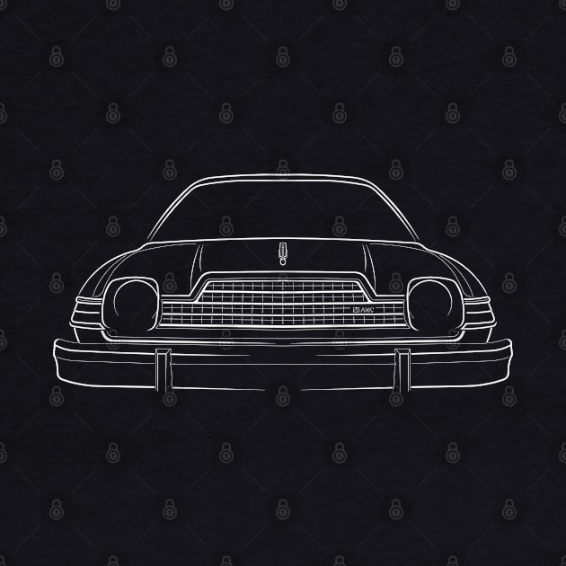 AMC Pacer - front stencil, white by mal_photography